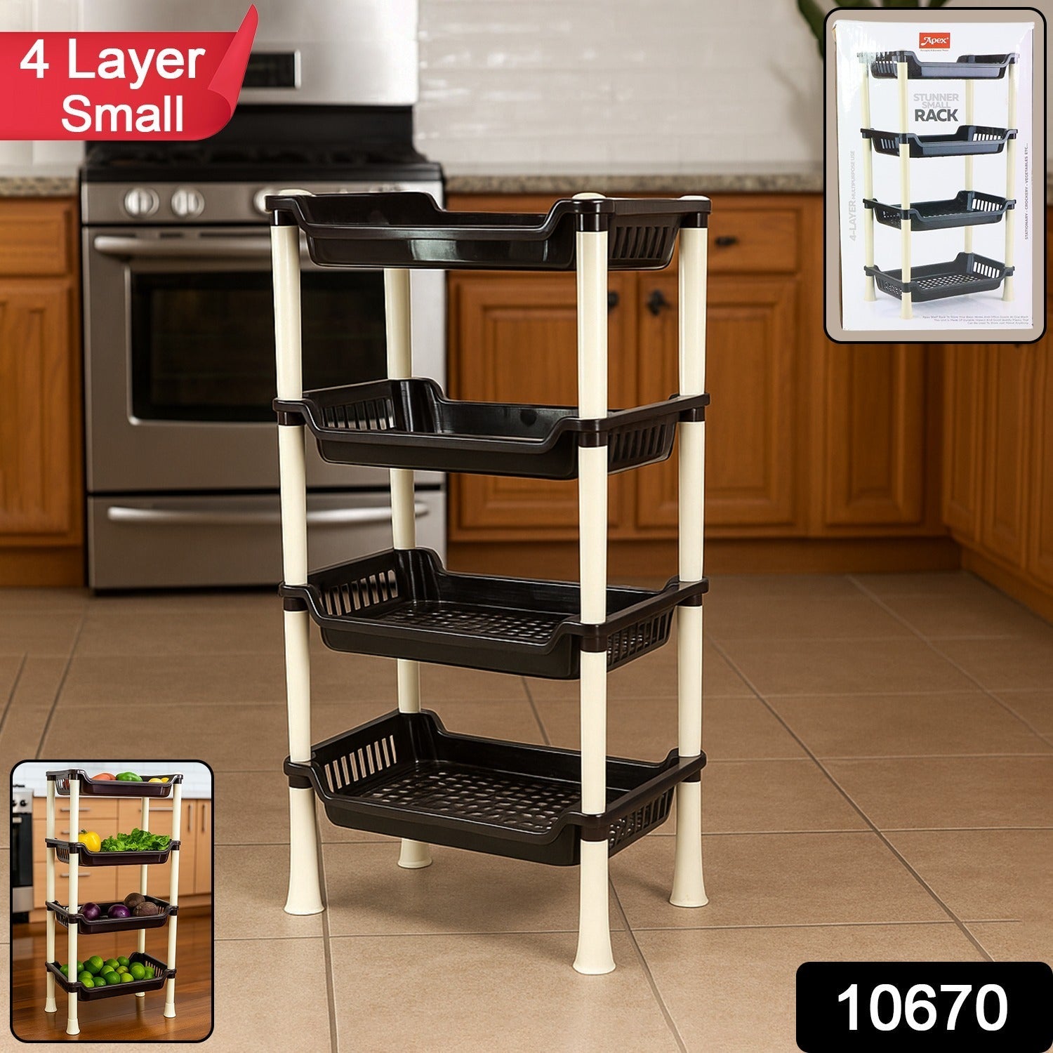 Multi-Purpose Plastic Storage Rack Multi-Purpose Plastic Storage Rack